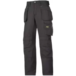 image of Snickers Mens Ripstop Workwear Trousers (33R) (Black/ Black)