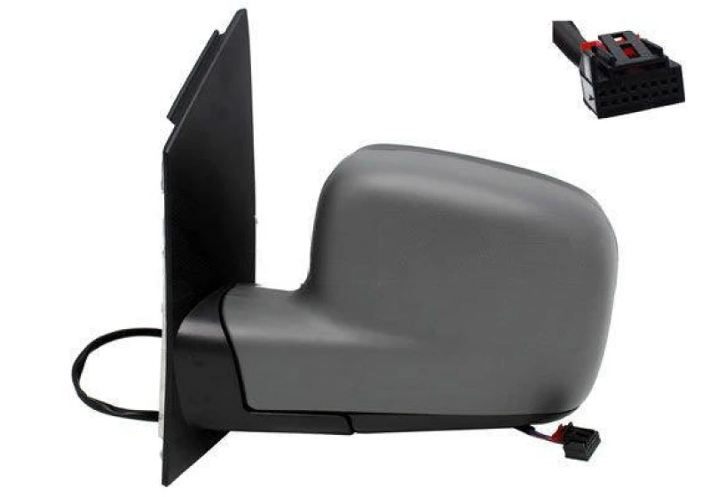 Image of ALKAR 9227154 Wing mirror Left, Electric, Aspherical, primed Outside Mirror (50)