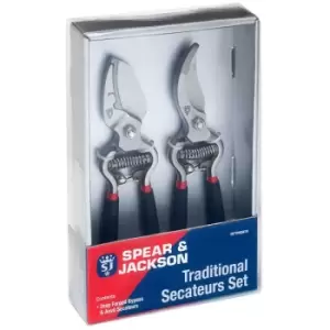 Image of Spear & Jackson Vintage Bypass & Anvil Secateur Set - N/A