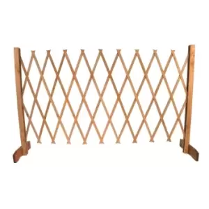 image of Expanding Freestanding Wooden Trellis Fence Screen