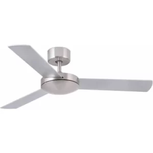 image of Mini Mallorca matt nickel ceiling fan