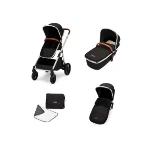 Image of Ickle Bubba Eclipse 2-in-1 Jet Black Carrycot and Pushchair