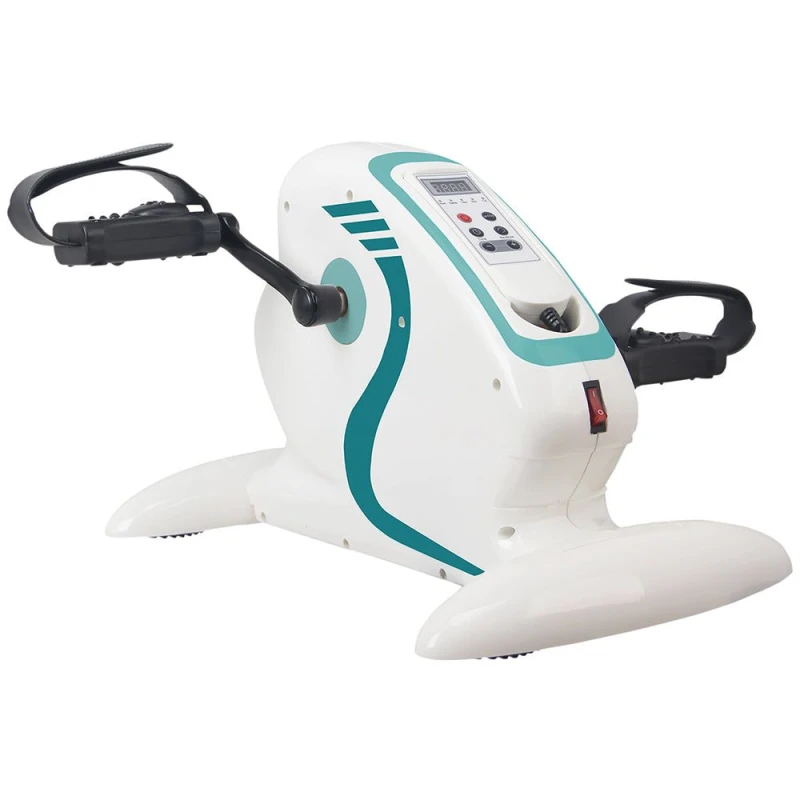 Image of Loops Electric Motorised Mini Exercise Bike - Digital Display - Variable Resistance Multi