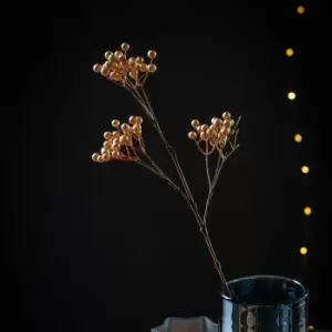 Image of Crossland Grove Pearl Berry Spray Gold (5pk) 650mm