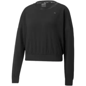 image of Puma Safari Glam Crew Training Sweatshirt Womens - Black