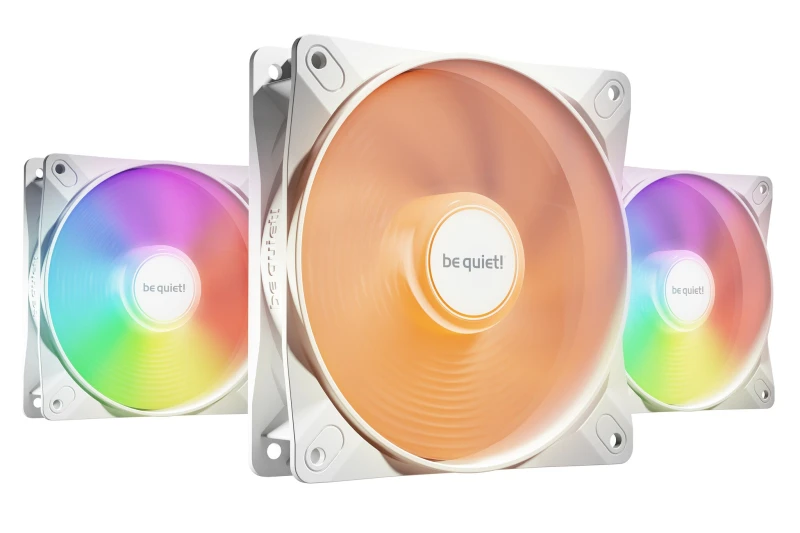 Image of be quiet Light Wings LX ARGB 120mm PWM High Speed Triple Fan Pack - White