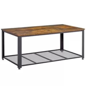 image of Coffee/End Table Industrial Style Storage Shelf Versatile Use