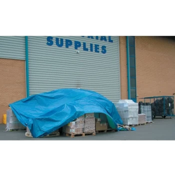 Image of Matlock - 1.2MX1.8M Heavy Duty Blue Tarpaulin