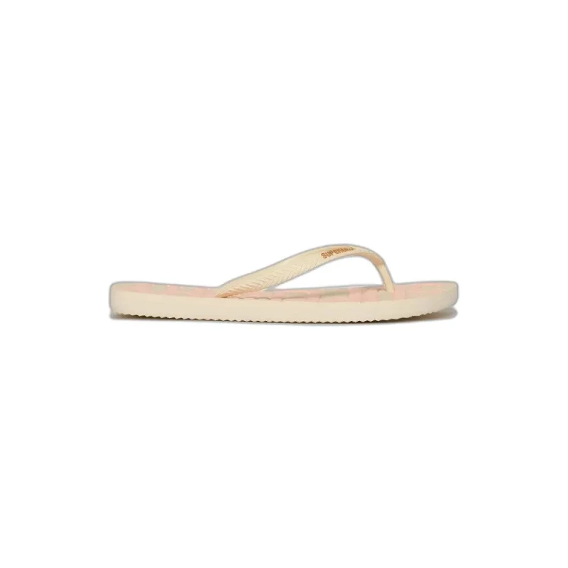 Image of Superdry Girl's logo flip-flops Superdry Core Blanc Female 7/8 ans