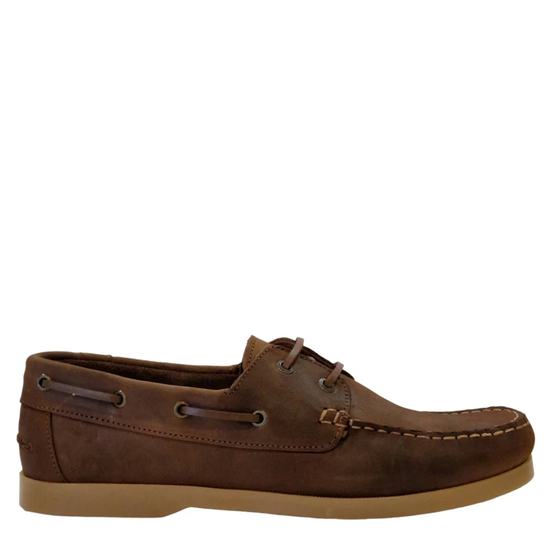 Image of Jack Wills Leather Boat Shoes - Brown Brown 7