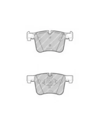 Image of Ferodo FDB4394 Brake Pad Set Front Axle Premier Car