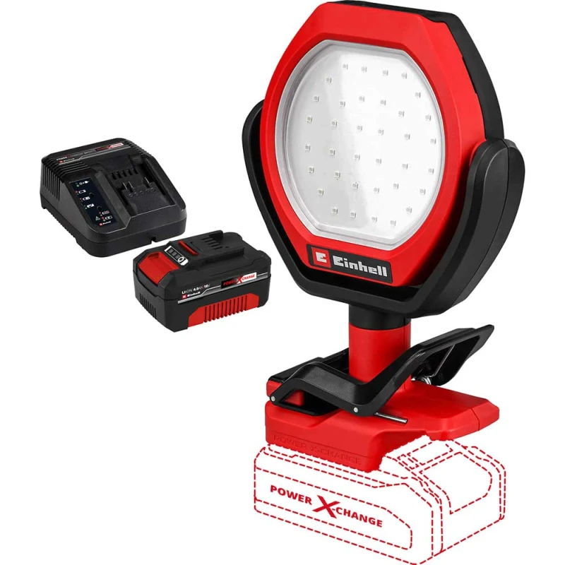 Image of Einhell GC-OL 18/1500 Li 18v Cordless Outdoor Work Light GC-OL 18/1500 Li Batteries: 1 x 4ah Li-ion
