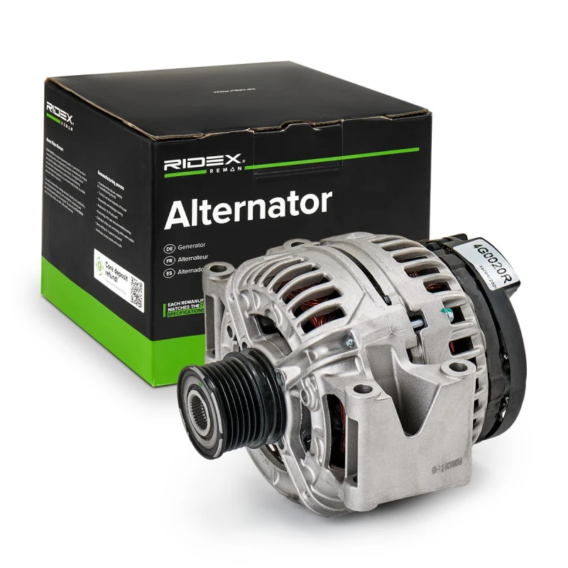 Image of RIDEX REMAN 4G0020R Generator Alternator Charging Current: 115A, Voltage: 14V, with integrated regulator Alternator (4)