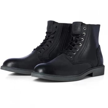 Image of Jack and Jones Leather Boots - Black