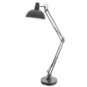 Image of Marshall 1 Light Floor Light Slate Grey & Satin White, E27