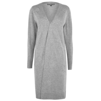 Image of Biba BIBA Logo Embroidered Cardigan - Grey