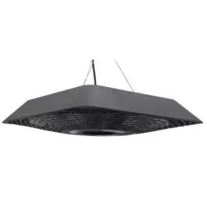 Image of Outsunny 2000W Patio Electric Ceiling Hanging Haloge Heater - Black