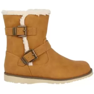 Image of Miso Faith Child Girls Biker Boots - Brown