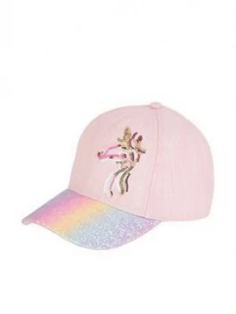Image of Monsoon Girls Narla Unicorn Rainbow Cap - Multi