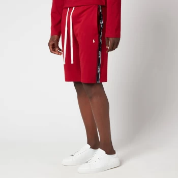 Image of Polo Ralph Lauren Mens Liquid Cotton Taping Slim Shorts - Eaton Red - L