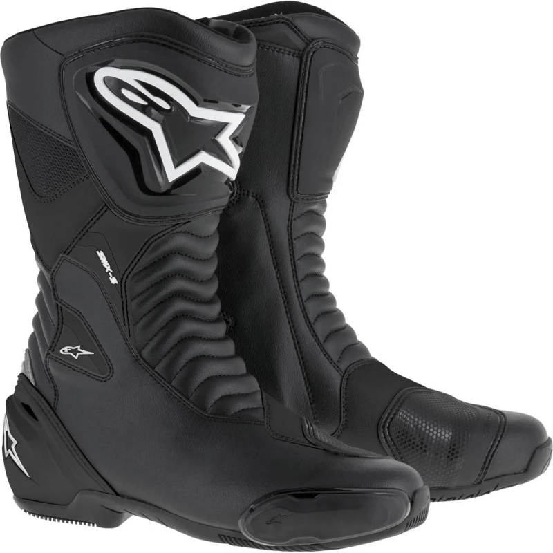 Image of Alpinestars SMX-S Motorcycle Boots 36 Black (UK 2) Black
