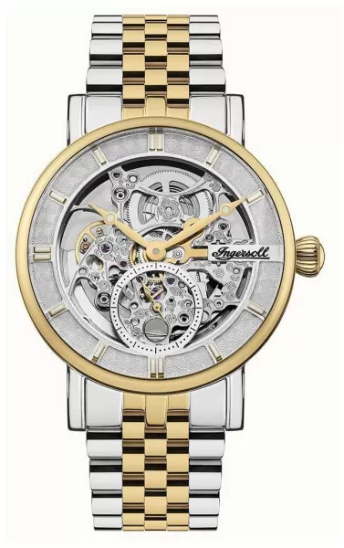 image of Ingersoll I00414 The Herald Automatic (40mm) Silver Skeleton Watch