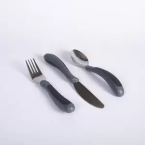 Image of NRS Healthcare Kura Care Adult Cutlery Set - Black