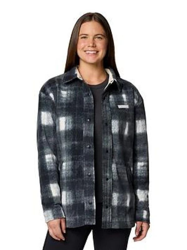 Image of Columbia Womens Benton Springs Shirt Jacket - White White W6IC2 Female L,M,S