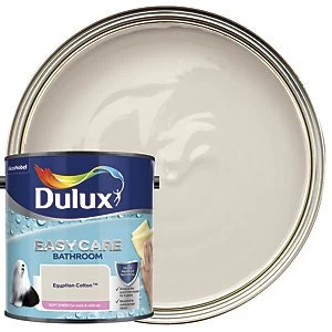 Image of Dulux Easycare Bathroom Egyptian Cotton Soft Sheen Emulsion Paint 2.5L