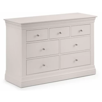 image of Traditional Style Grey Lacquer Solid Pine 4+3 Drawer Chest - Clermont