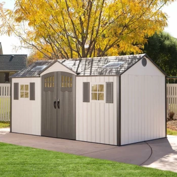 image of Lifetime - 15 Ft. x 8 Ft. Outdoor Storage Shed - Desert Sand