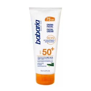 Image of Babaria Facial Cream Spf50 Aloe Vera Water Resistant 75ml
