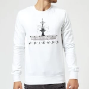 Image of Friends Fountain Sketch Sweatshirt - White - L