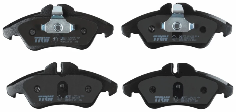 Image of TRW GDB1220 Brake pad set prepared for wear warning indicator Brake Pad Set,disc brake (402)