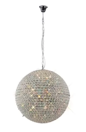 Image of Ava Ceiling Pendant 9 Light Polished Chrome, Crystal