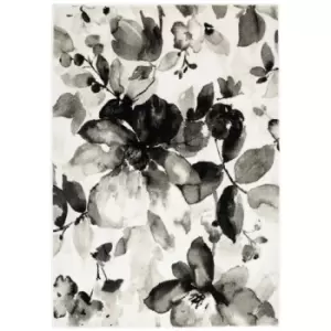 Image of Origins Watercolour Rug Floral Grey 160 x 230cm