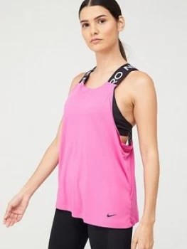 Image of Nike Training Pro Essential Elastika Tank Top - Fuchsia