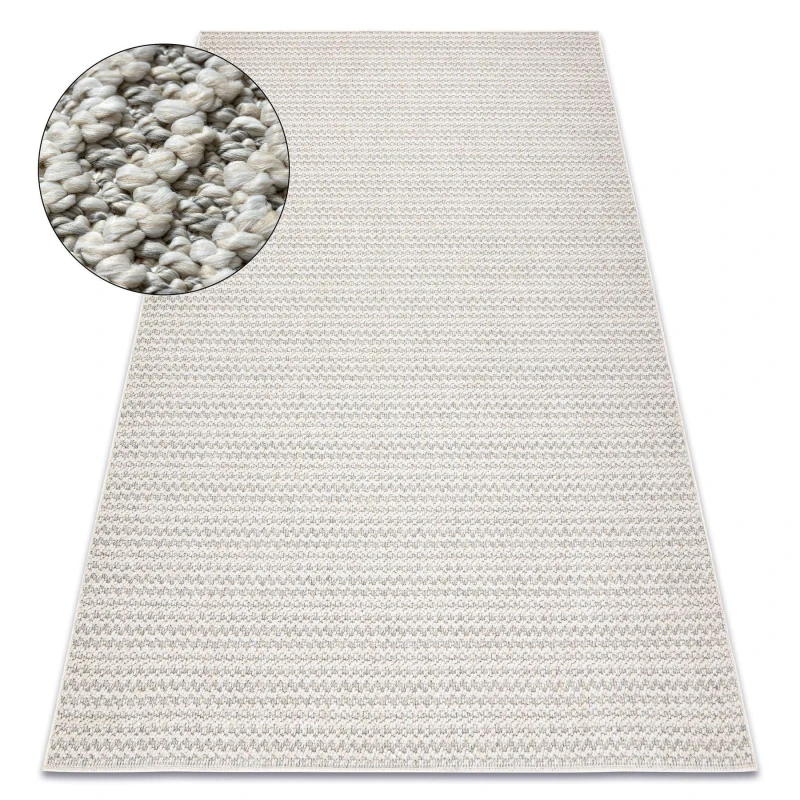 Image of RugsX Carpet Jersey 19236 Grey - Structural, Loop Boho 80X150 Cm