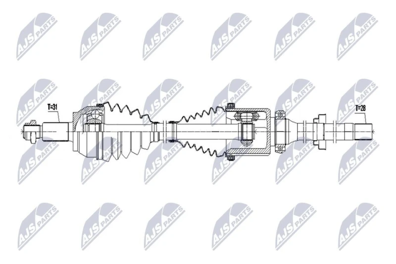 Image of NTY Drive shaft NTY NPW-LR-051