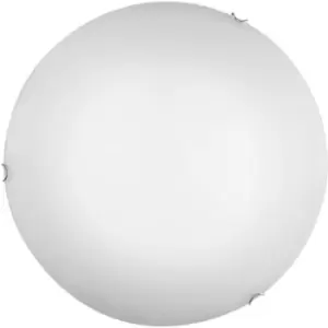 Image of MOON chrome ceiling light 1 bulb, glass shade