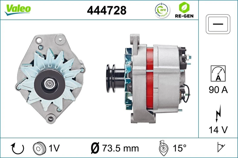 Image of Alternator VALEO 444728