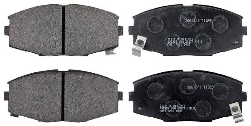 Image of A.B.S. 36613/1 Brake pad set with acoustic wear warning Brake Pad Set,disc brake (402)