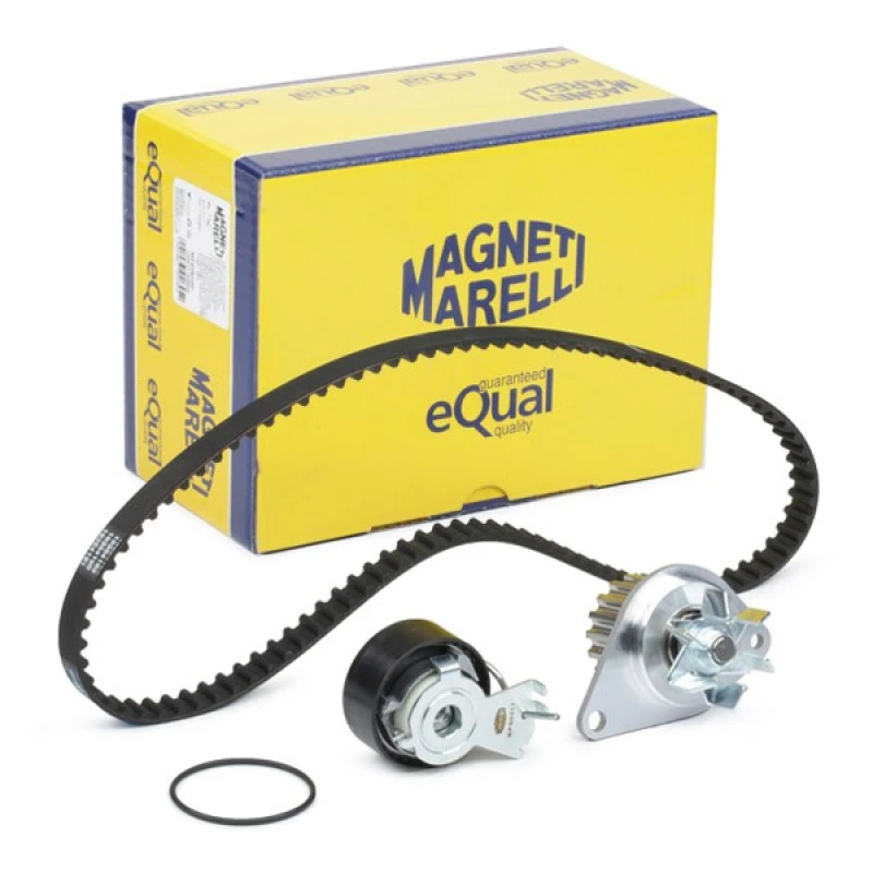 Image of MAGNETI MARELLI 132011160059 Water Pump + Timing Belt Kit Number of Teeth: 100 Water Pump & Timing Belt Kit (3096)