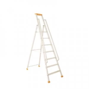 Image of Slingsby Aluminium 9 Tread Eurostep Platform Steps Double Handrail 315420