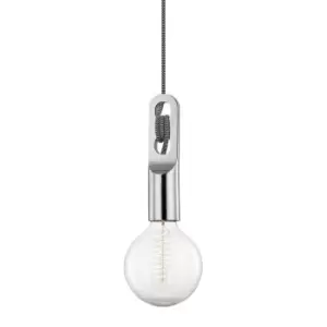 Angela 1 Light Large Pendant Polished Nickel