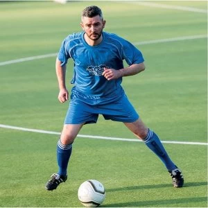 Image of Precision Lyon Training Shirt & Short Set 42-44 Royal/White