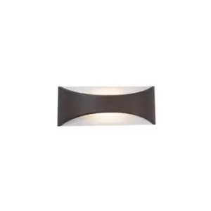 image of Slivo Up Down LED Wall Lamp 12W Aluminium Driver Included 3000K Brown IP65