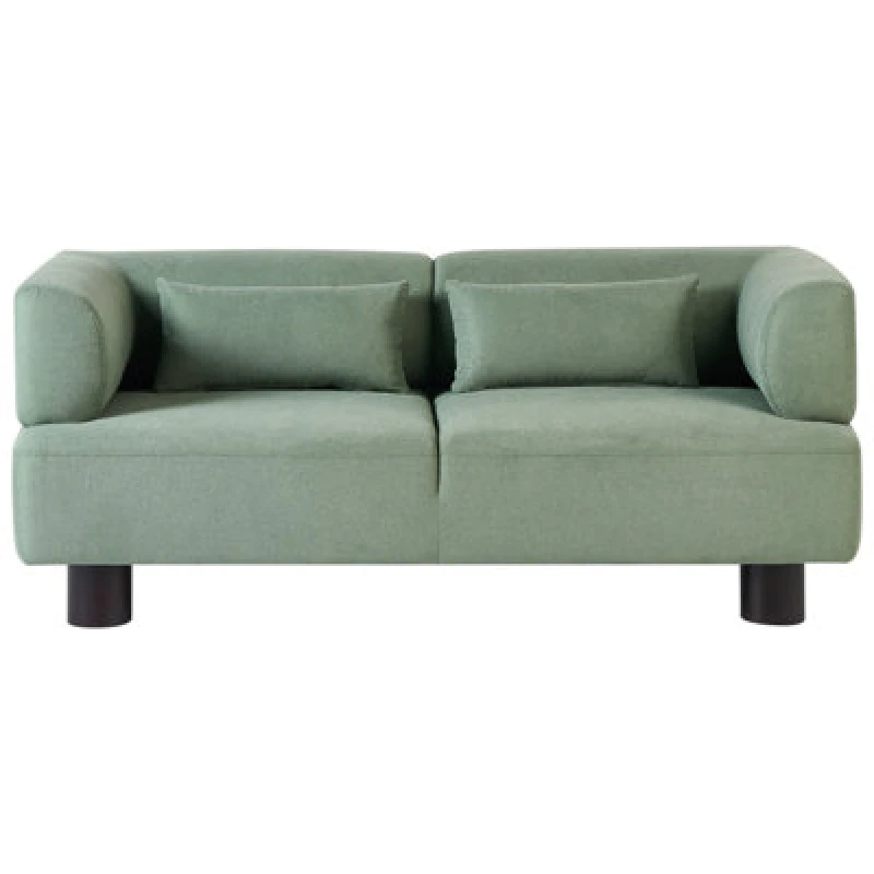 Image of Beliani Sofa 2 Seater Movik Light Green
