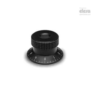 Image of ELESA Knurled control knob-MBR.30 B-6+FGS-C5 Blue