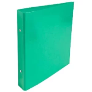 image of Exacompta Ring Binder Carton covered with pellic pap A5 2 ring Dark Green Pack of 10